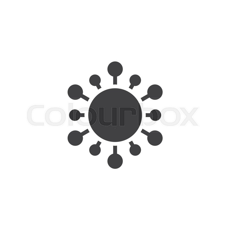 800x800 Sun Star Vector Icon. Filled Flat Sign For Mobile Concept And Web