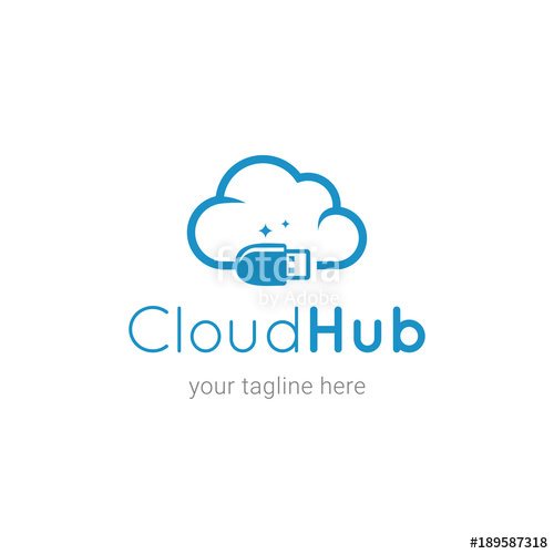 500x500 Cloud Hub Logo Template Stock Image And Royalty Free Vector Files