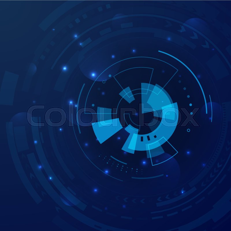 800x800 Futuristic Sci Fi Hud Elements. Vector Illustration, Abstract