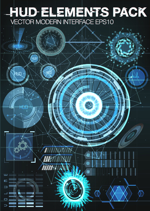 500x701 Vector Modern Infographics Hud Elements Vector 07 Free Download