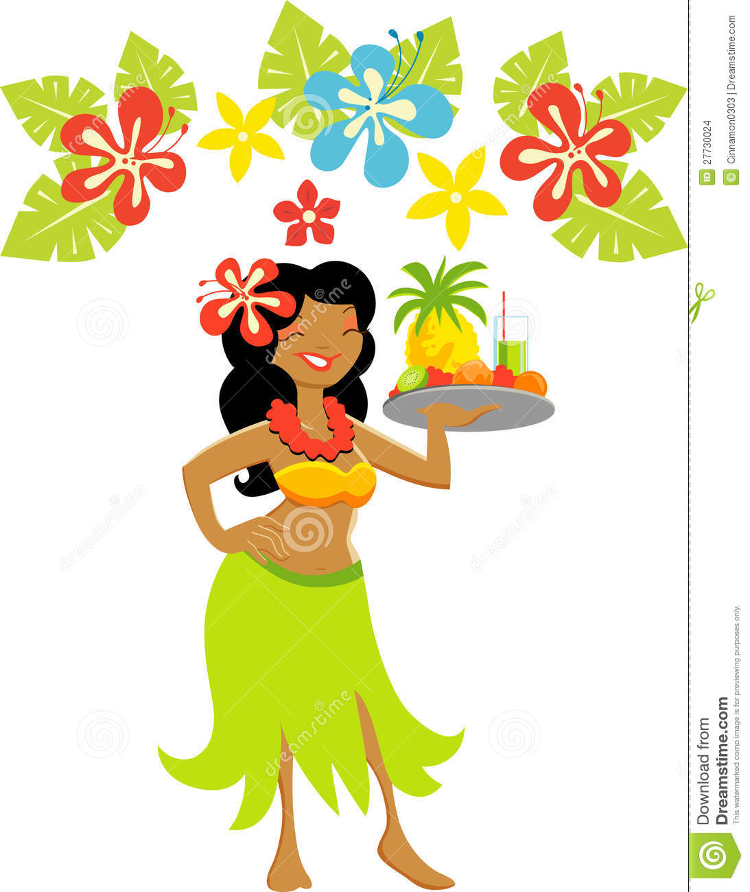 1093x1300 Collection Of Free Acknowledging Clipart Hula Girl. Download On