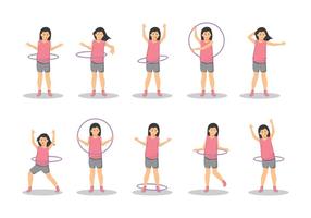 286x200 Hula Girl Free Vector Art
