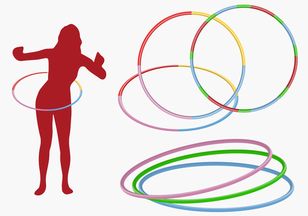 632x443 Hula Hoop Girl Vector Free Vector Download 363883 Cannypic