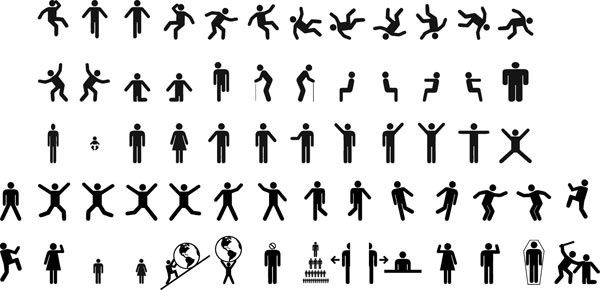 600x290 Human Figure Icons Free Vector Download (24,955 Free Vector) For