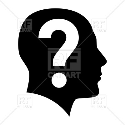 400x400 Human Head With Question Mark Inside Vector Image Vector Artwork