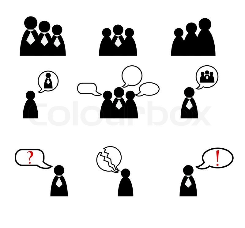 800x747 Human Management Icons Set. Vector Illustration Stock Vector