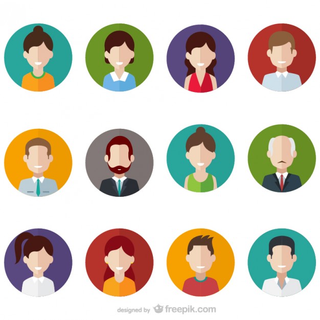 626x626 People Avatars Vector Free Download
