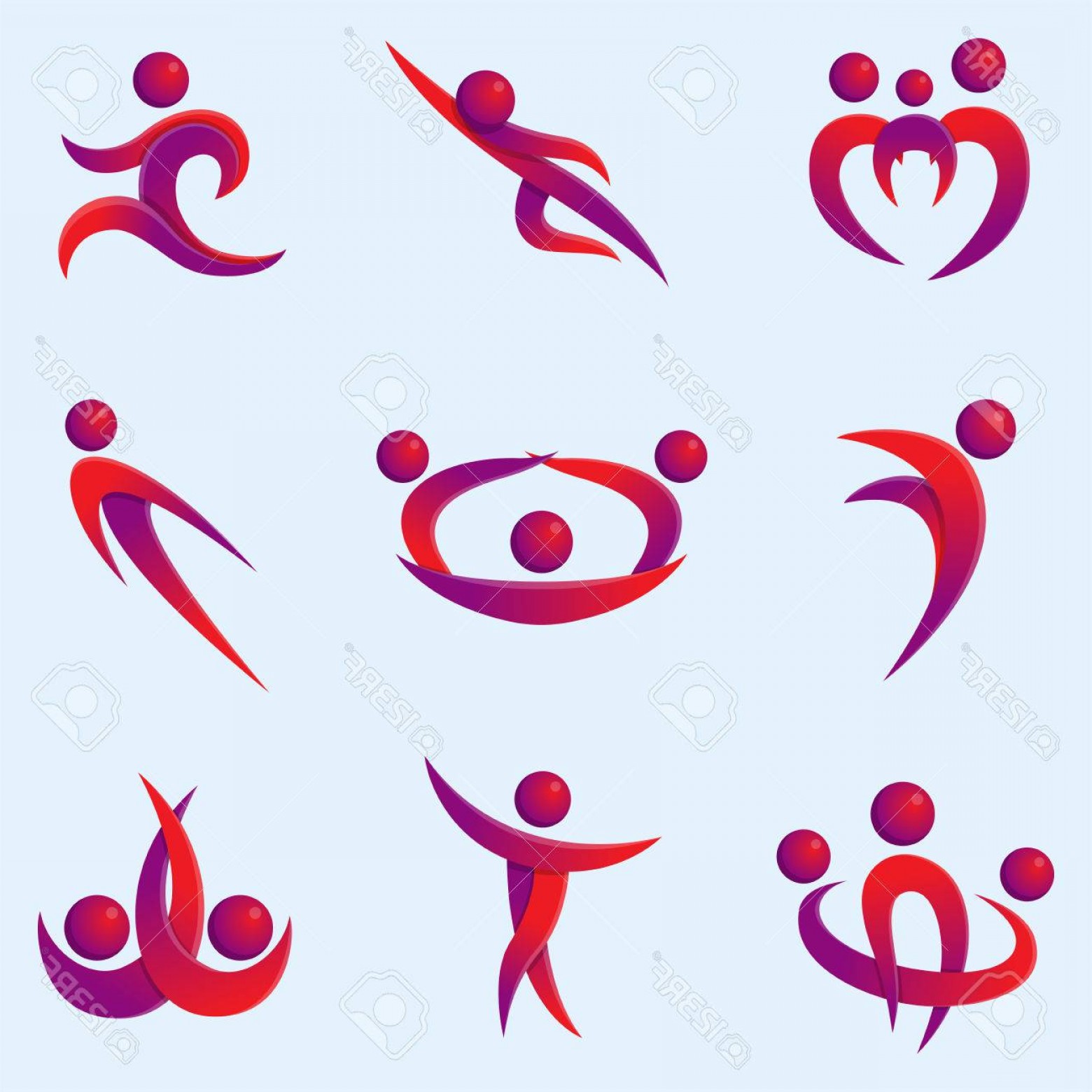 1560x1560 Photostock Vector Silhouette Of Abstract People Icon And