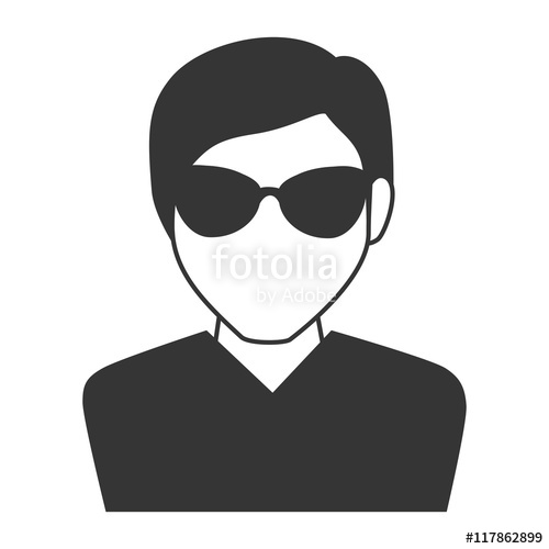 500x500 Man Guy Boy Person Sunglasses Face Head Human Icon Vector Graphic