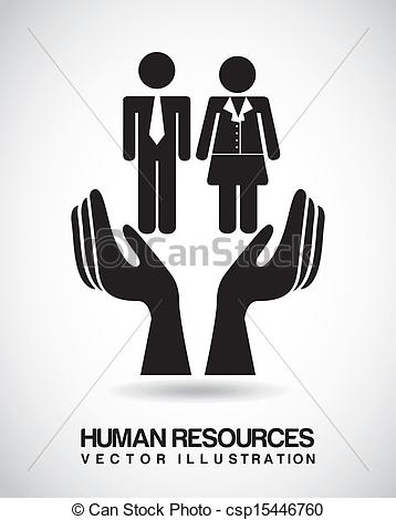 358x470 Human Resources Over Beige Background Vector Illustration.