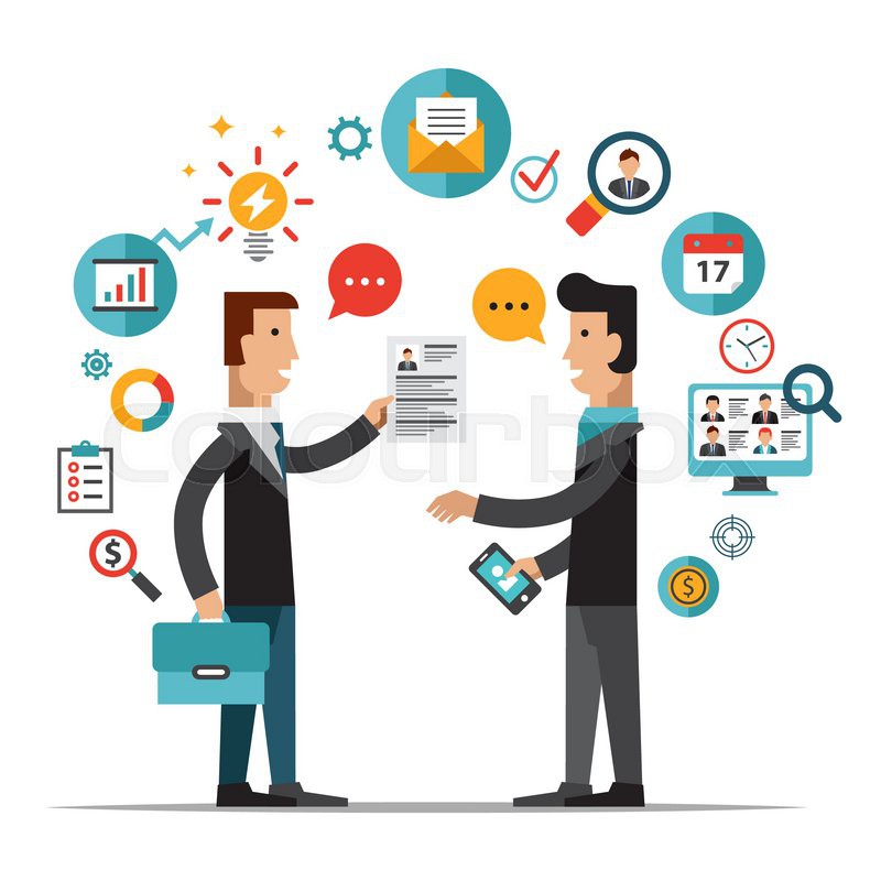 800x800 Set Of Flat Design Vector Illustration Concepts For Searching