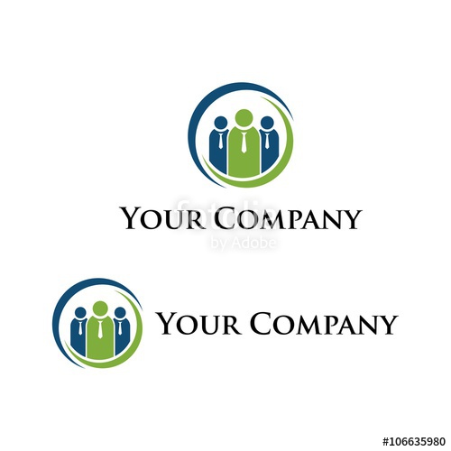 500x500 Human Resources Vector, People Search, Hr Logo, Icon Stock Image