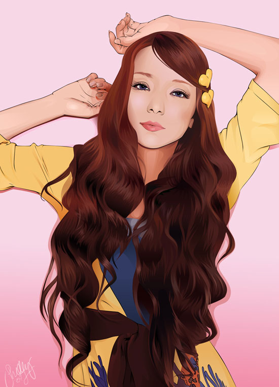 550x763 38 Stunning Human Vector Portrait Collection