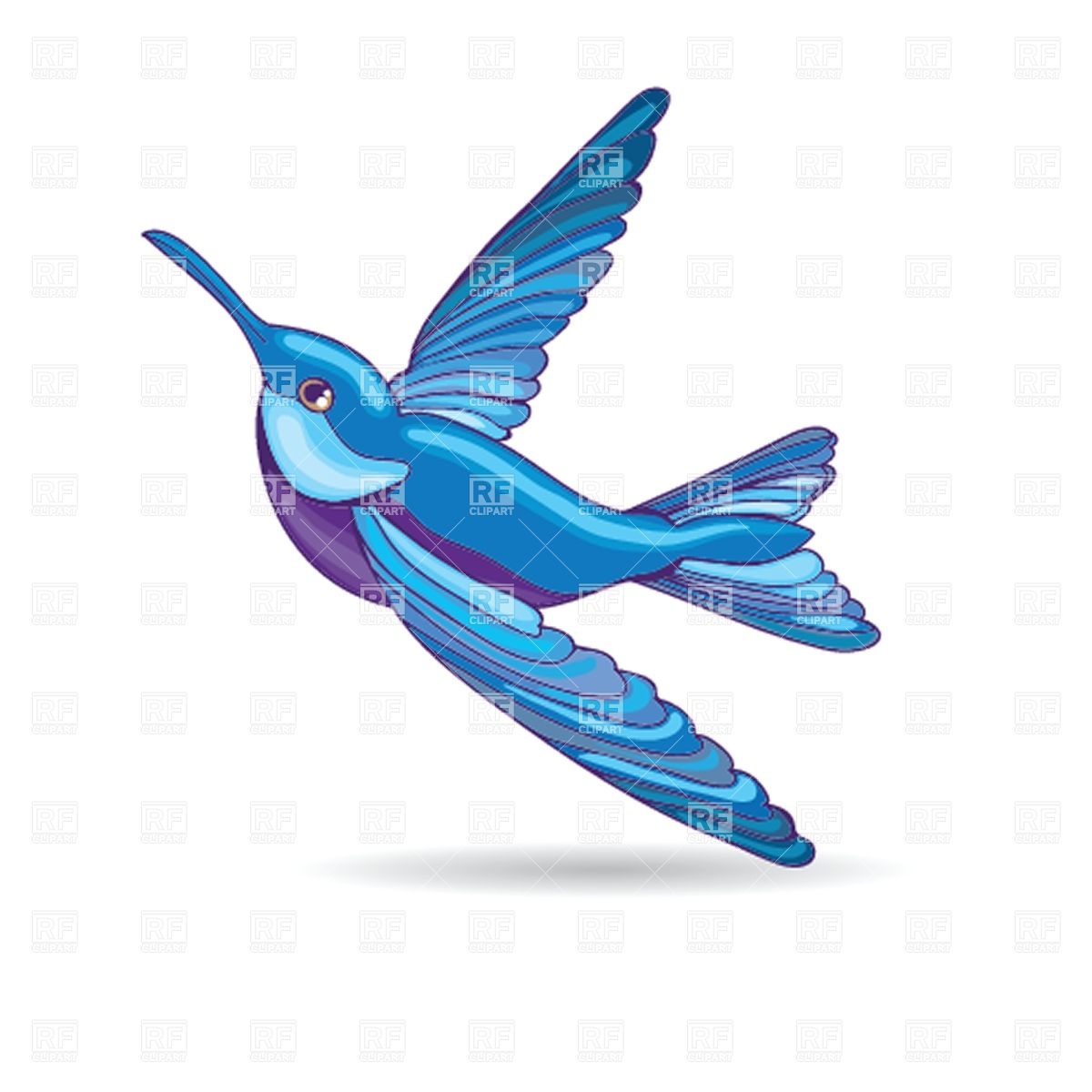 1200x1200 Blue Hummingbird Vector Image Vector Artwork Of Plants And
