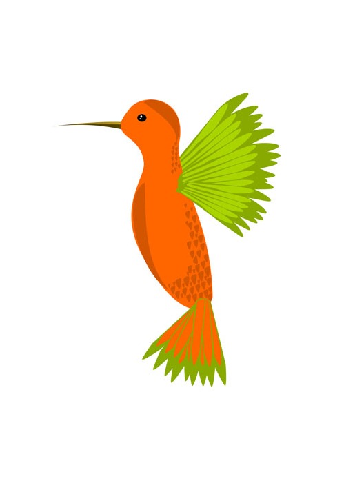 499x691 Cute Hummingbird Vector 02 Free Vectors Ui Download