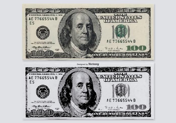700x490 Hundred Dollar Vector Bills