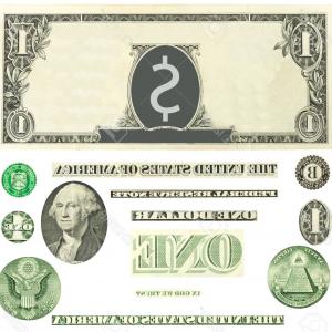 300x300 Stock Illustration Dollars Bill Cartoon Money Artistic One Hundred