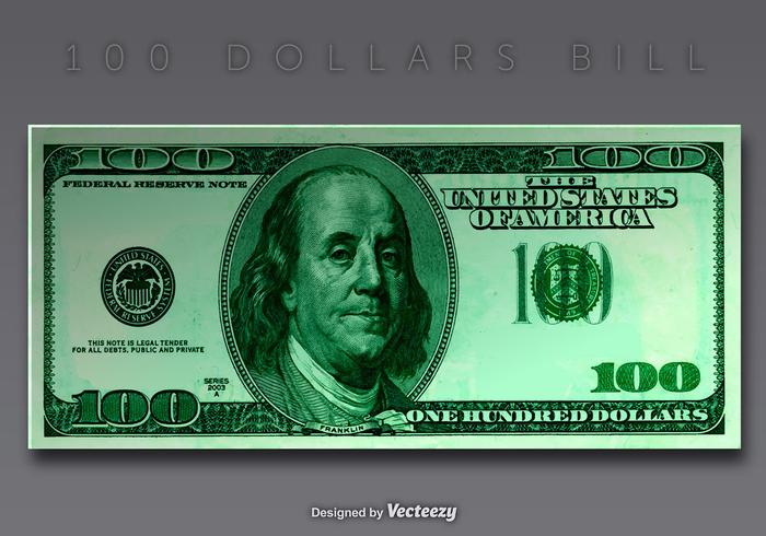 700x490 Vector 100 Dollar Bill