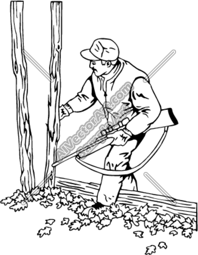 389x500 Tree Marker With Hunting Riffle Clipart And Vectorart Sports