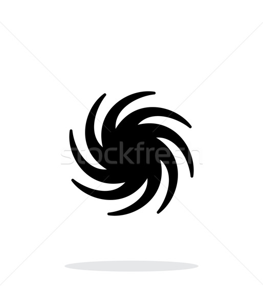 514x600 Hurricane Weather Icon On White Background. Vector Illustration