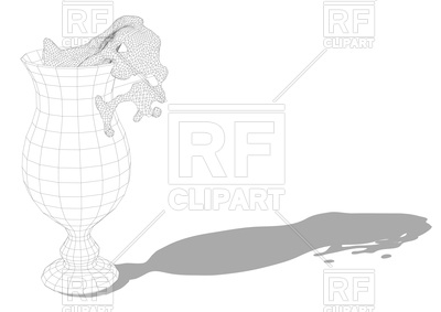 400x283 Abstract Hurricane Cocktail Glass Vector Image Vector Artwork Of