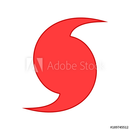 500x500 Hurricane Vector Illustration