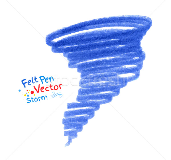 600x561 Child Drawing Of Hurricane. Vector Illustration Sofya Golovanova