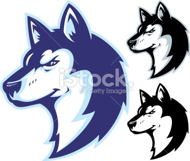 380x323 This Is An Illustration Of A Husky Head. Simple And Easy To Edit