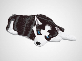 267x200 Husky Dog Free Vector Graphic Art Free Download (Found 1,194 Files