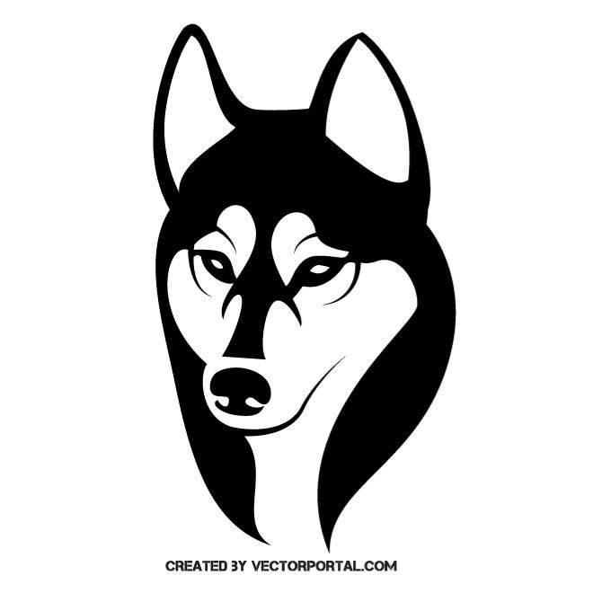 660x660 Husky Vector Image Animal Vectors Cricut