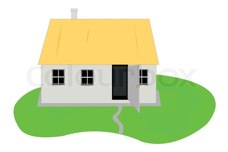 800x533 Vector Illustration Of Country Hut Stock Vector Colourbox