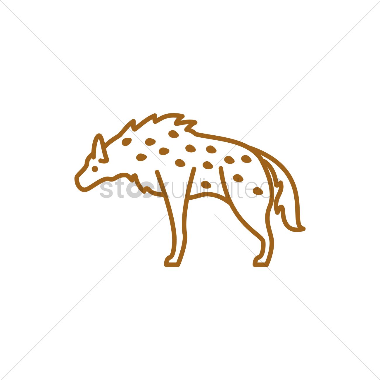 1300x1300 Hyena Vector Image