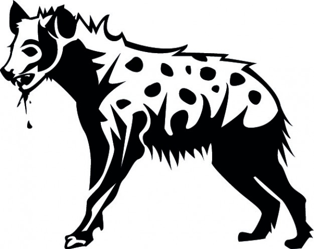 626x497 Hyena Side Vector Free Download
