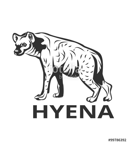 448x500 Hyena Vector Black Logo Icon Illustration Stock Image And Royalty