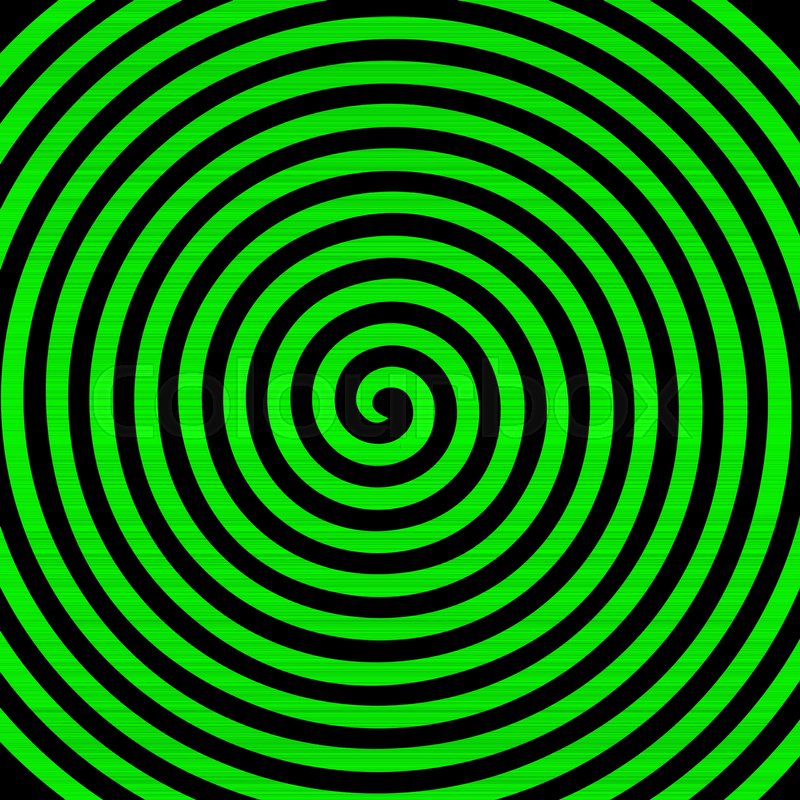 800x800 Green Black Round Abstract Vortex Hypnotic Spiral Wallpaper