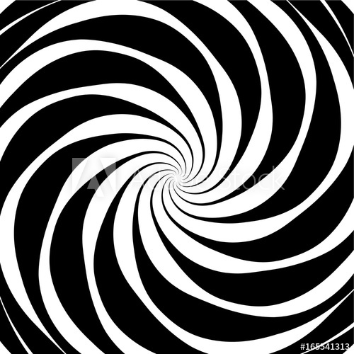 500x500 Original Hypnotic Spiral In The Square. Decorative Design