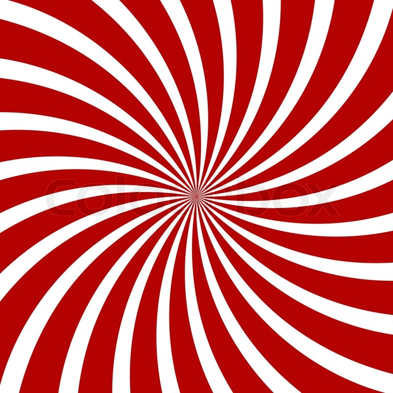 800x800 Red Hypnosis Spiral Pattern. Optical Illusion. Vector Illustration