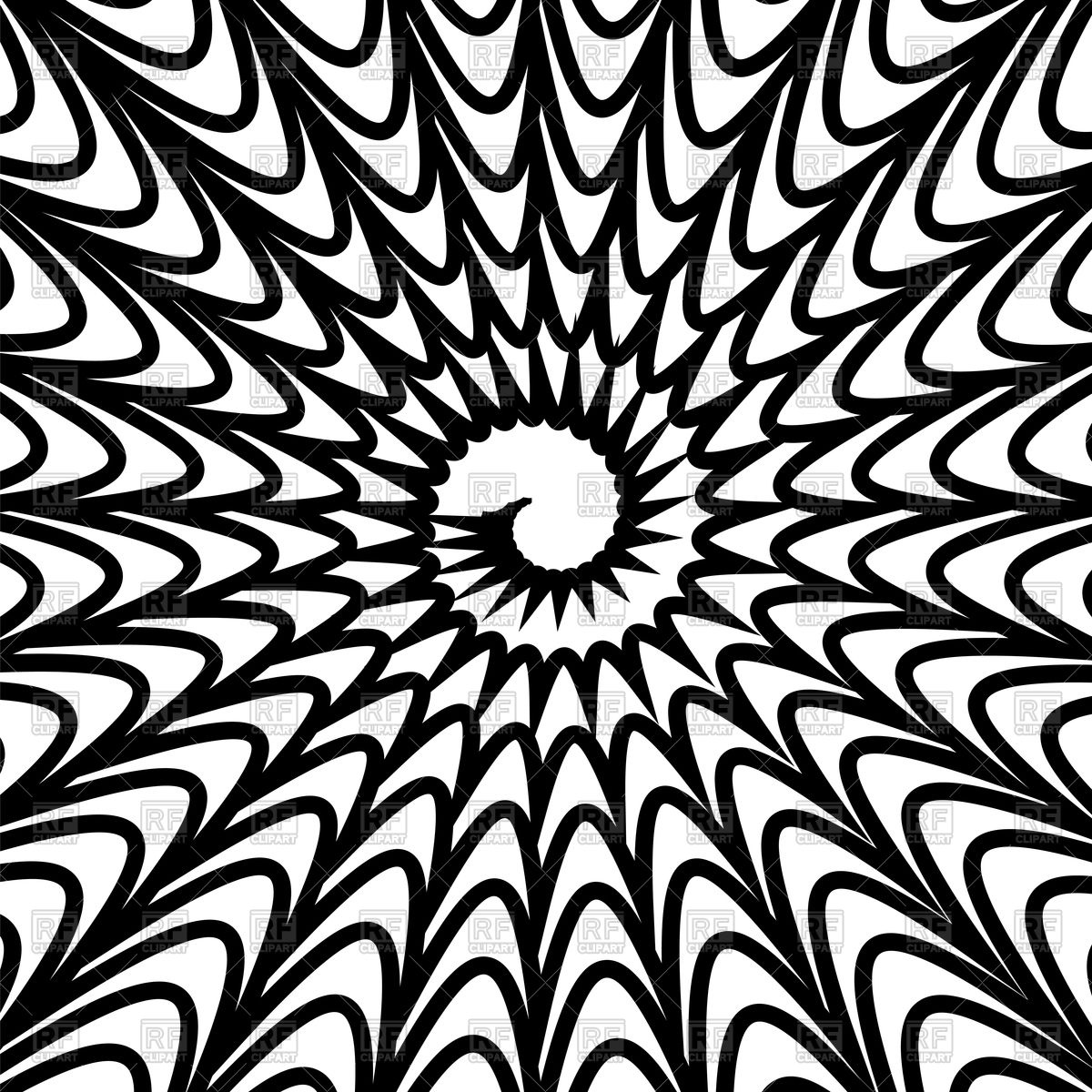 1200x1200 Black Hypnotic Spiral Background Vector Image Vector Artwork Of