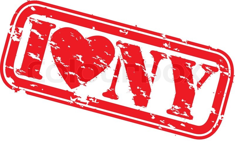 800x487 Grunge I Love New York Rubber Stamp, Vector Stock Vector Colourbox