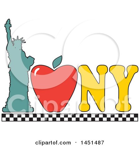 450x470 I Love New York Clipart