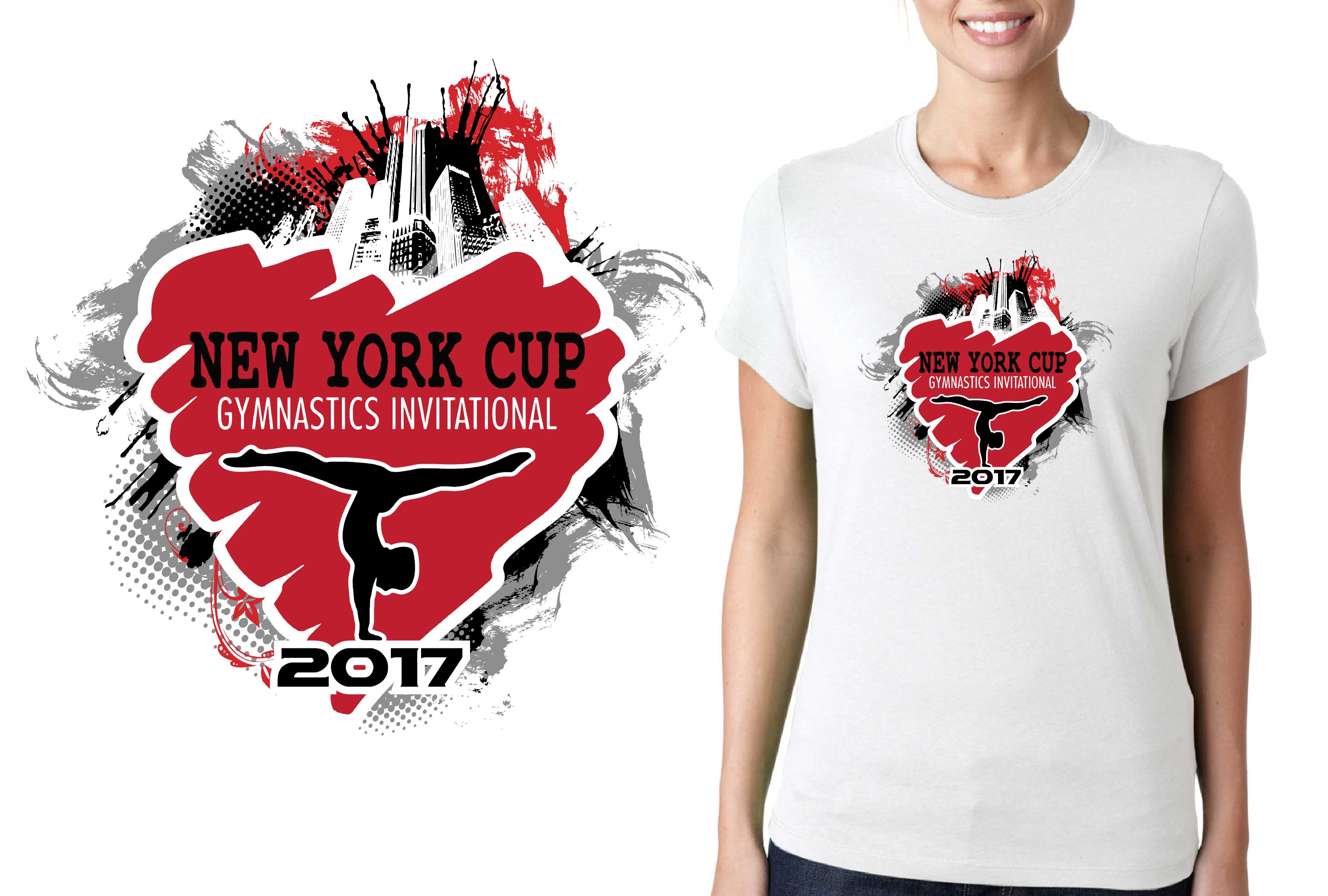 3119x2106 2017 Gymnastics I Love Ny Vector Logo Design For T Shirt Urartstudio