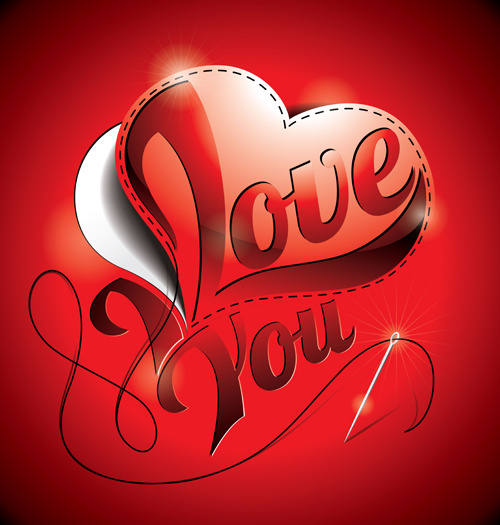 500x525 I Love You Heart Card Vector Free Vector In Encapsulated
