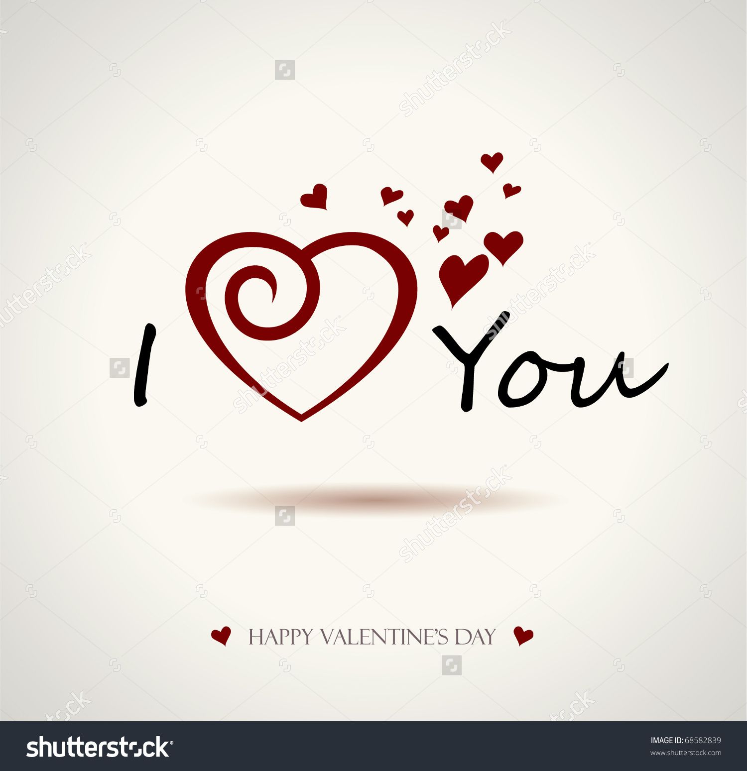 1500x1549 Valentine I Love You Vector Lettering Stylish Text