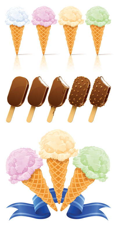 400x800 Ice Cream Cone Vector Free Download