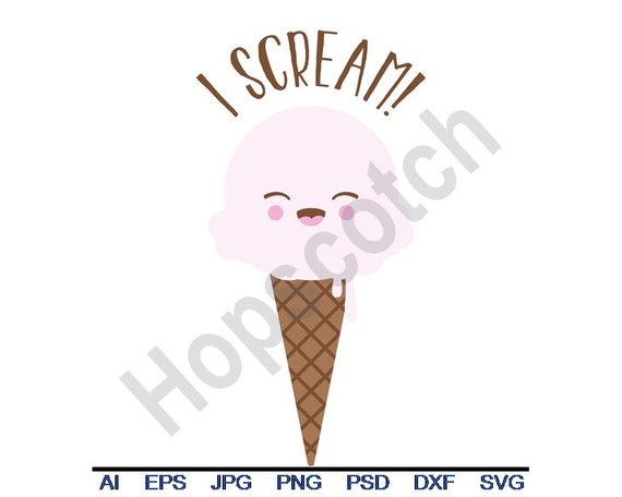570x456 Ice Cream Cone Svg Dxf Eps Png Jpg Vector Art Clipart Etsy