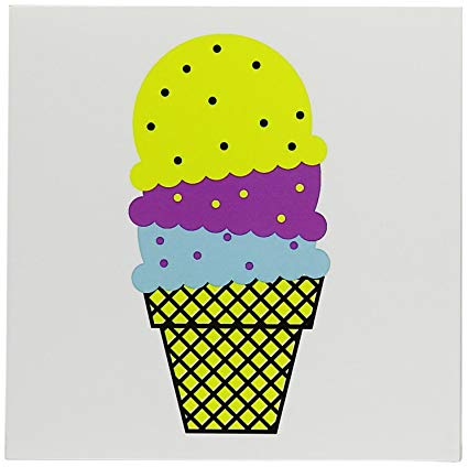 425x424 3drose Cute Cmyk Ice Cream Cone Vector Food Cartoon Greeting Cards