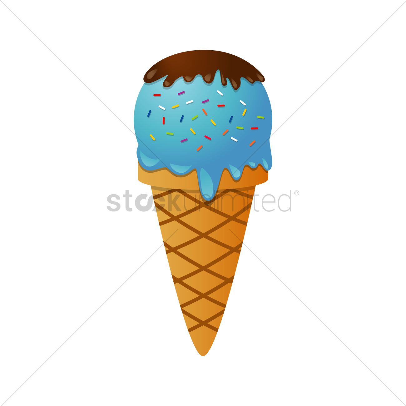 1300x1300 Free Ice Cream Cone Vector Image