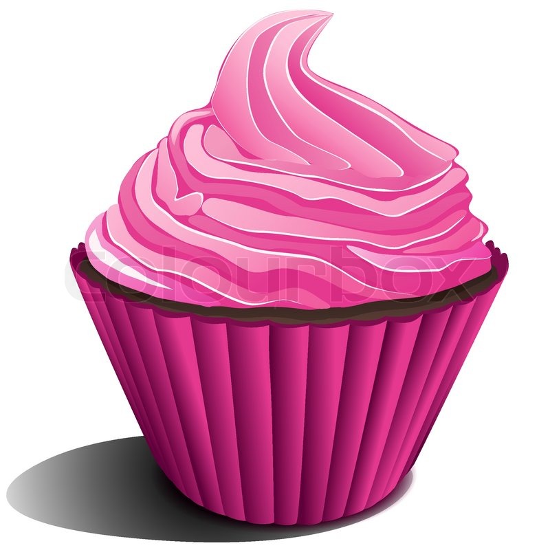 800x800 Illustration Of Strawberry Ice Cream On White Background Stock