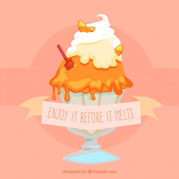 626x626 Background Of Ice Cream Cup Vector Free Download