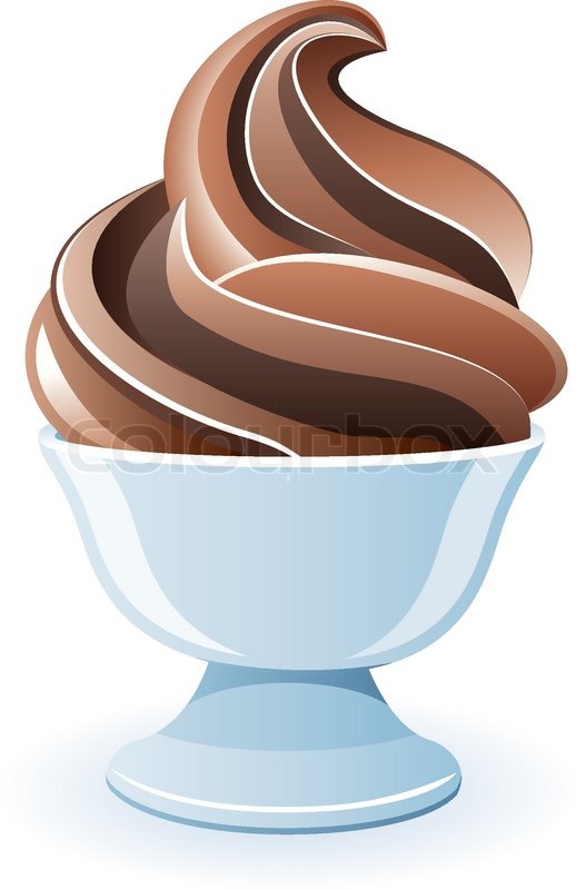 518x800 Vector Icecream In A Bowl Stock Vector Colourbox